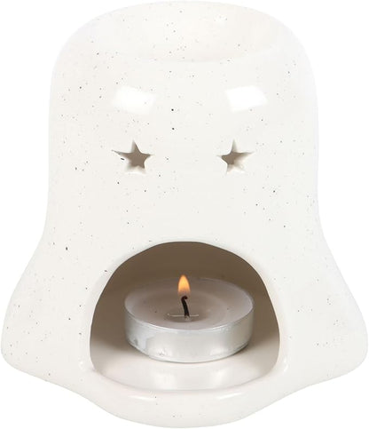Halloween Ghost Wax or Oil Burner - Spooky Season Decor - Ember Haven Candles